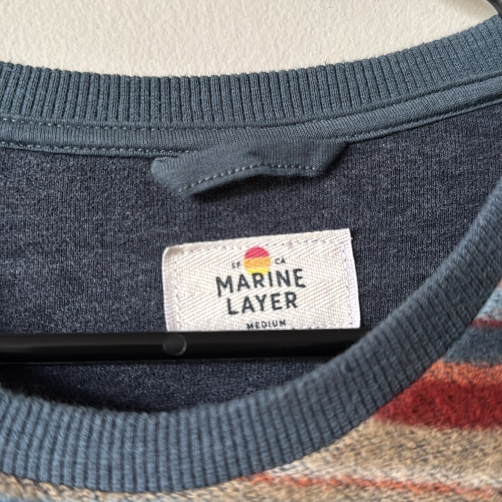 Marine Layer: Signature Fleece Out Crewneck - Picture 4 of 7